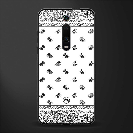 paisley white glass case for redmi k20 image