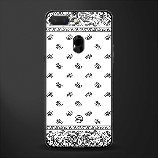 paisley white glass case for realme 2 image