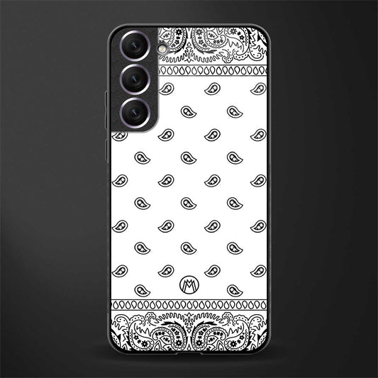 paisley white glass case for samsung galaxy s22 plus 5g image
