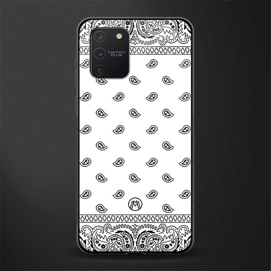 paisley white glass case for samsung galaxy a91 image