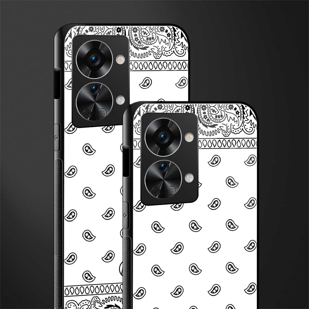 paisley white glass case for phone case | glass case for oneplus nord 2t 5g