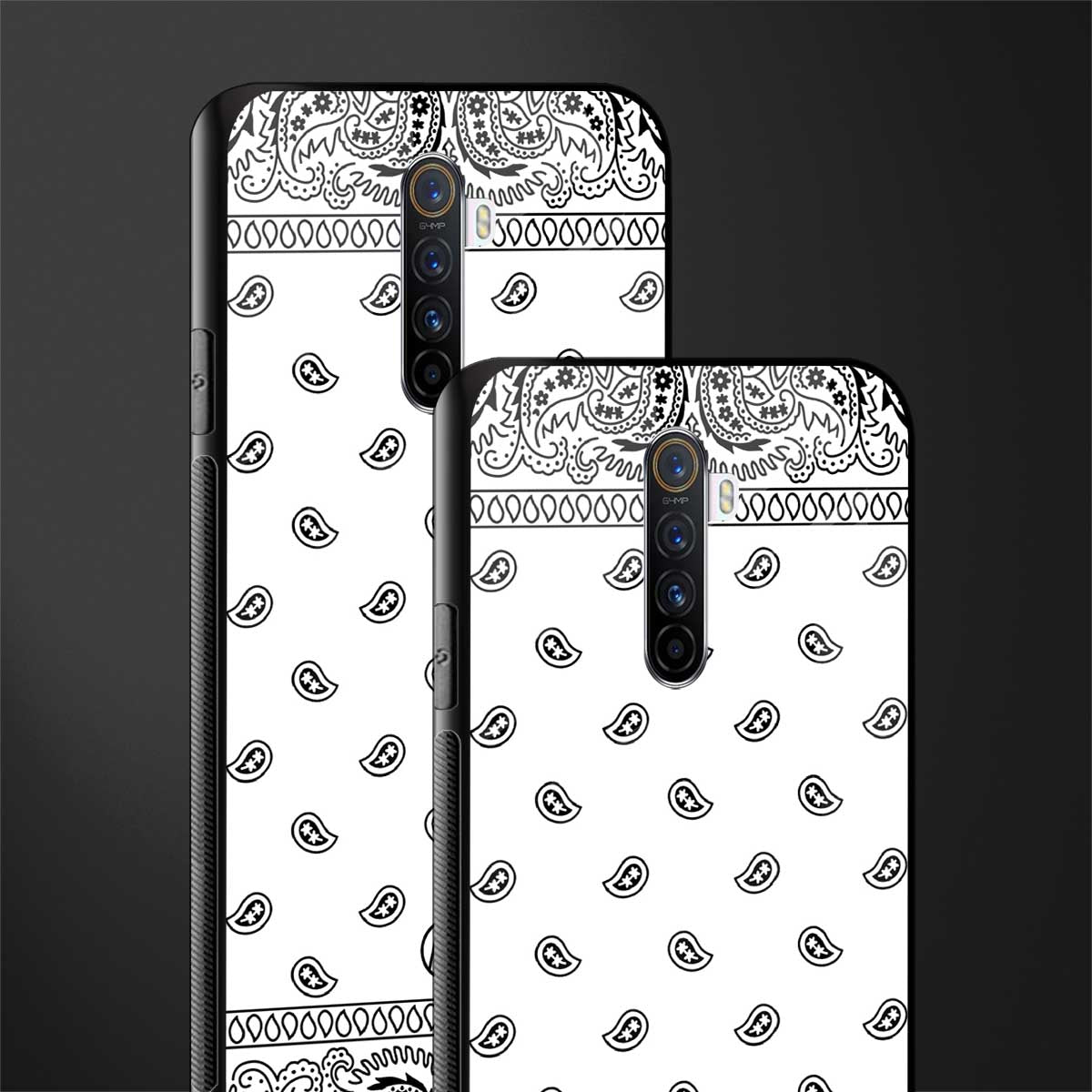 paisley white glass case for realme x2 pro image-2