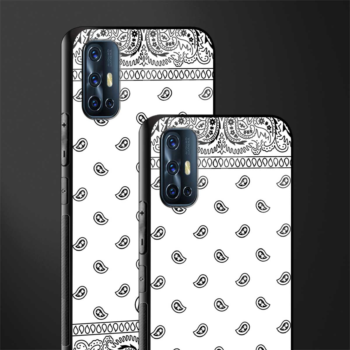 paisley white glass case for vivo v17 image-2