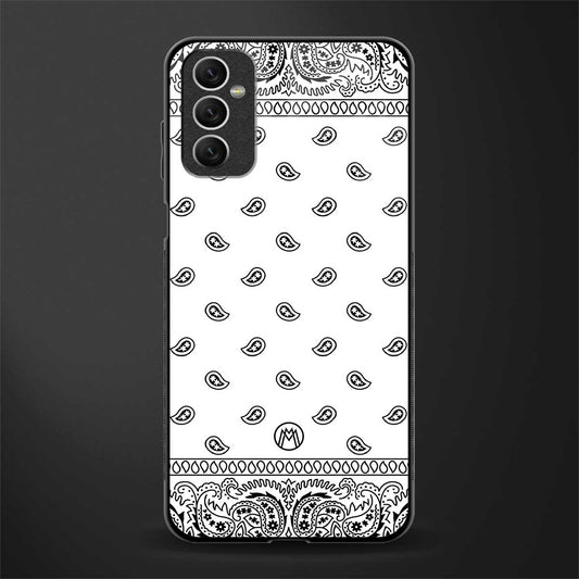 paisley white glass case for samsung galaxy m52 5g image
