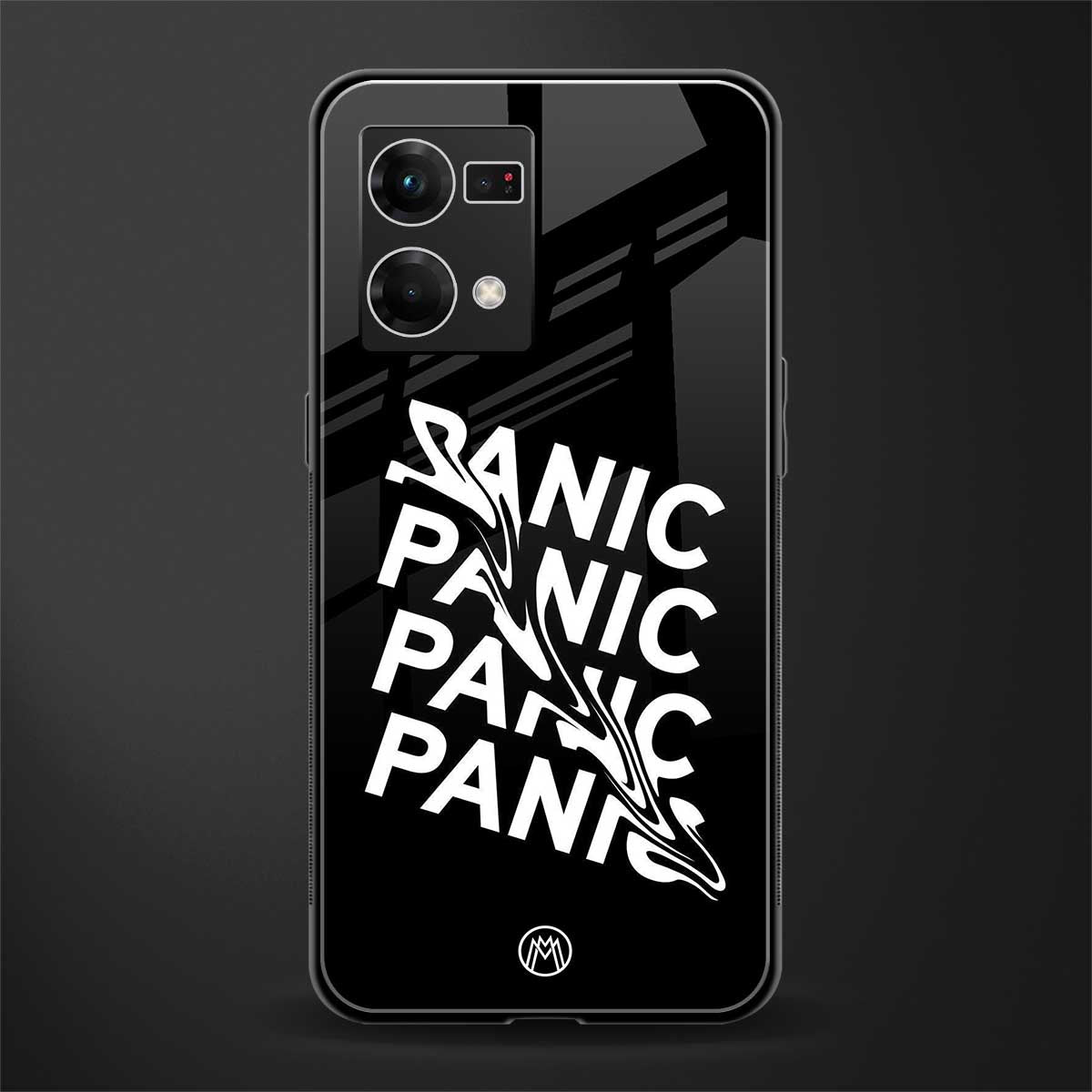 panic back phone cover | glass case for oppo f21 pro 4g