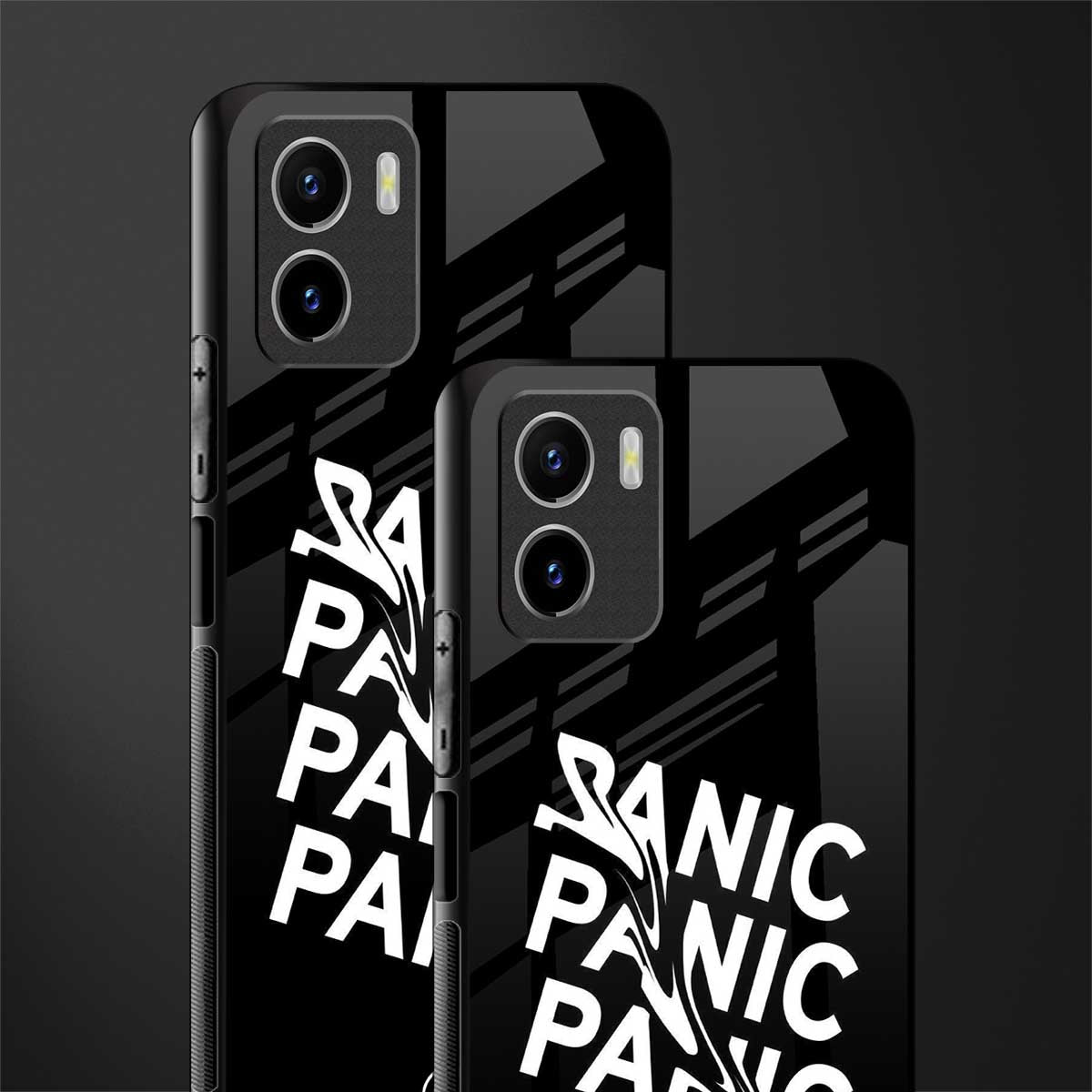 panic back phone cover | glass case for vivo y72