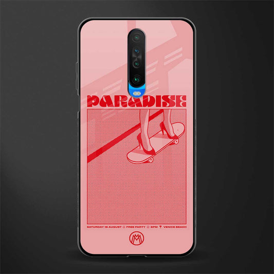 paradise glass case for poco x2 image