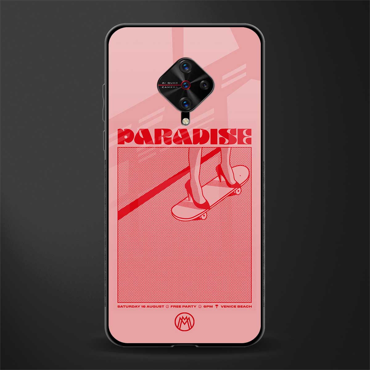 paradise glass case for vivo s1 pro image