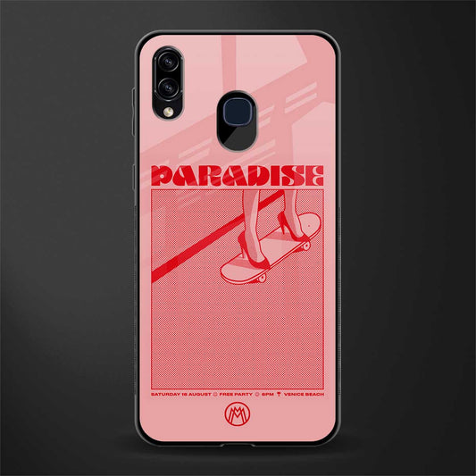paradise glass case for samsung galaxy a20 image