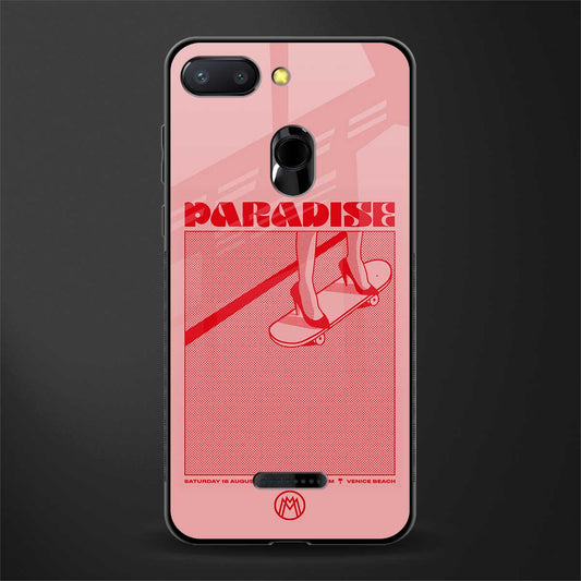 paradise glass case for redmi 6