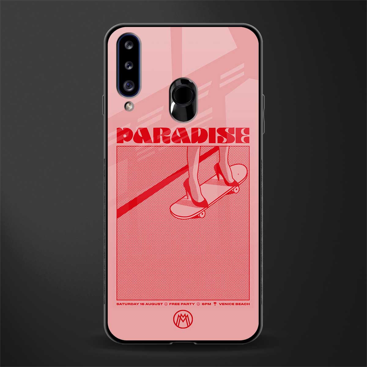 paradise glass case for samsung galaxy a20s image