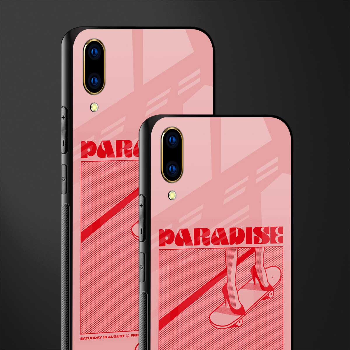paradise glass case for vivo v11 pro image-2