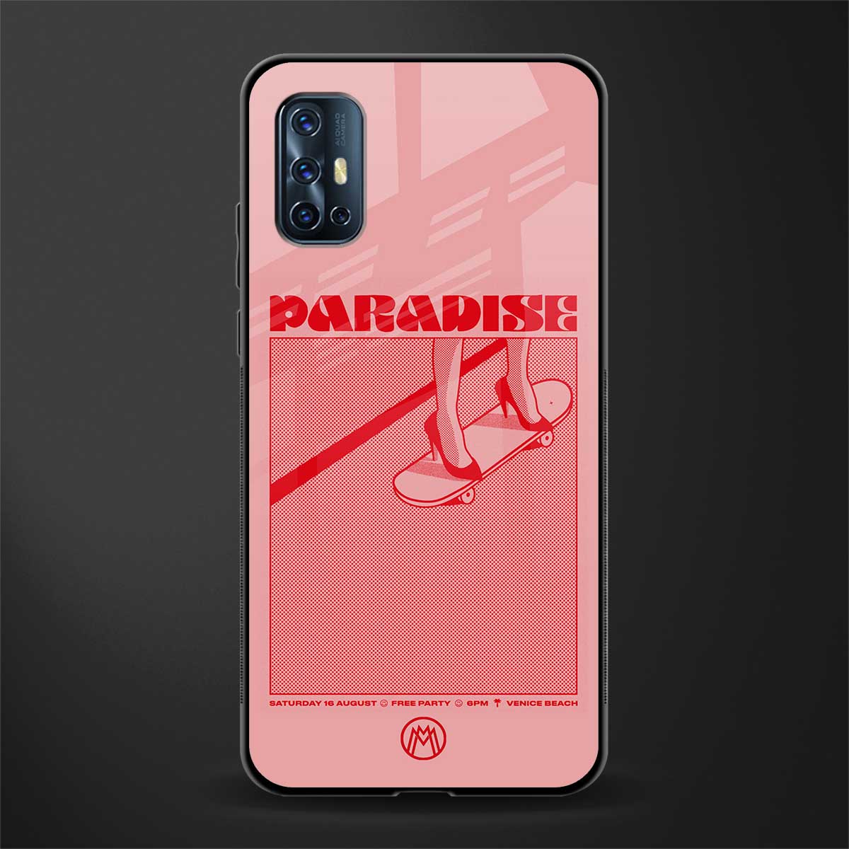 paradise glass case for vivo v17 image