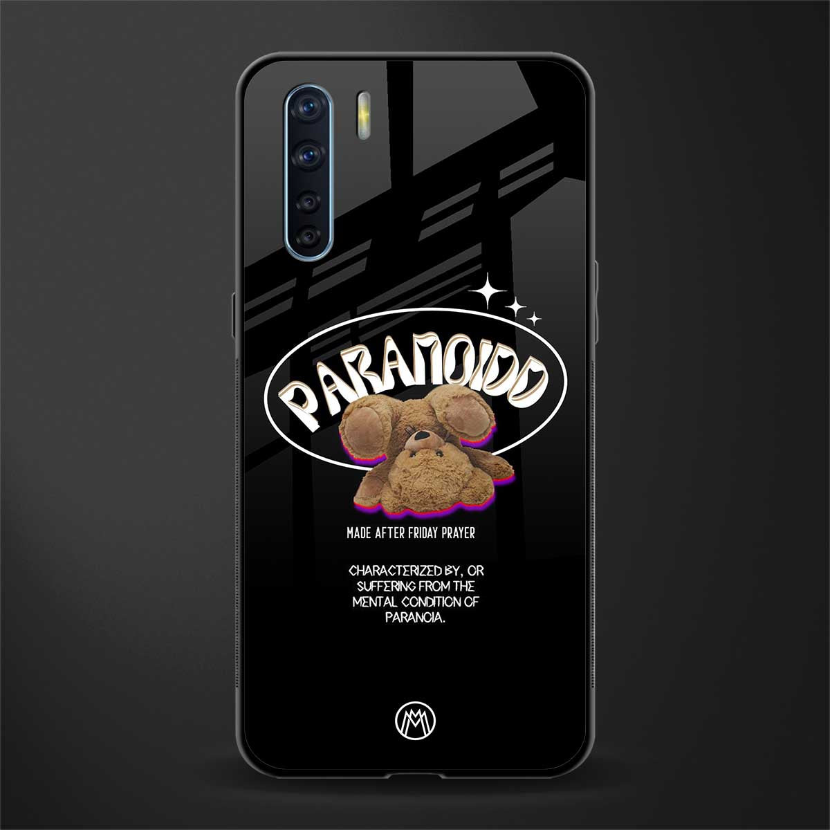 paranoid glass case for oppo f15 image
