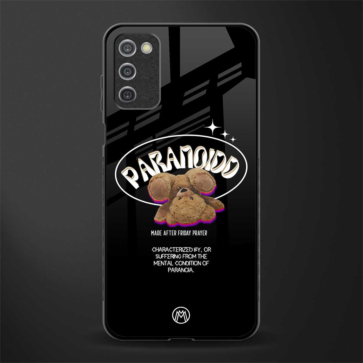 paranoid glass case for samsung galaxy a03s image