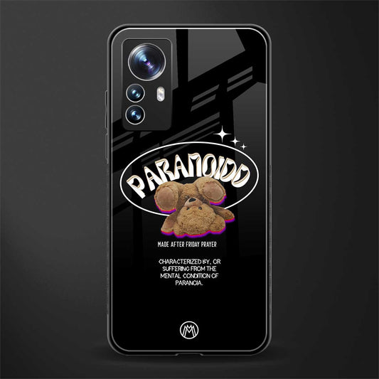 paranoid back phone cover | glass case for xiaomi 12 pro