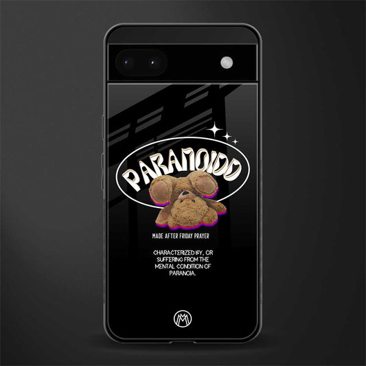 paranoid back phone cover | glass case for google pixel 6a