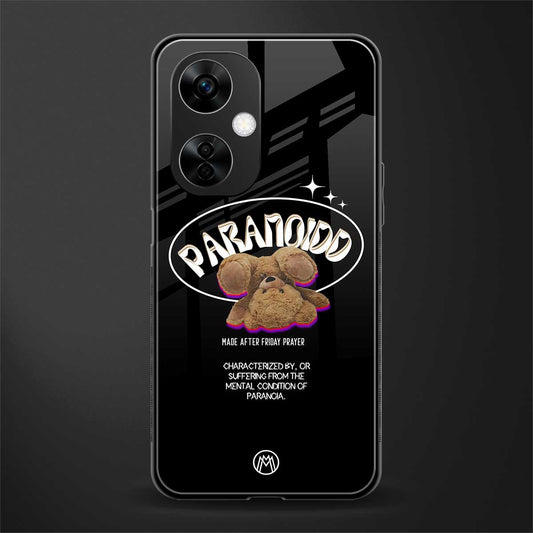 paranoid back phone cover | glass case for oneplus nord ce 3 lite