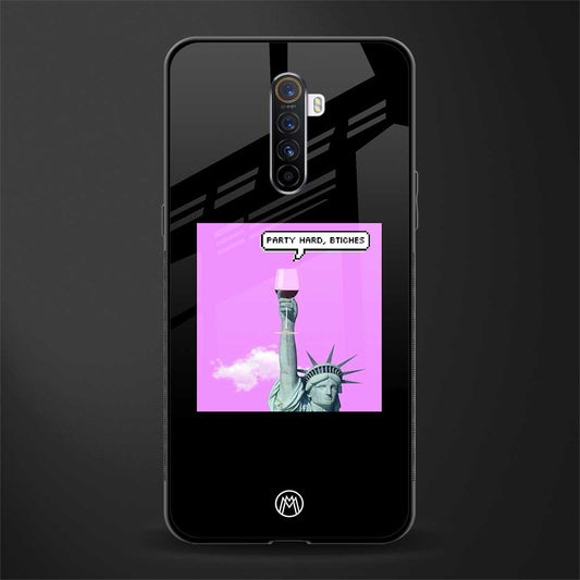 party hard bitches glass case for realme x2 pro image