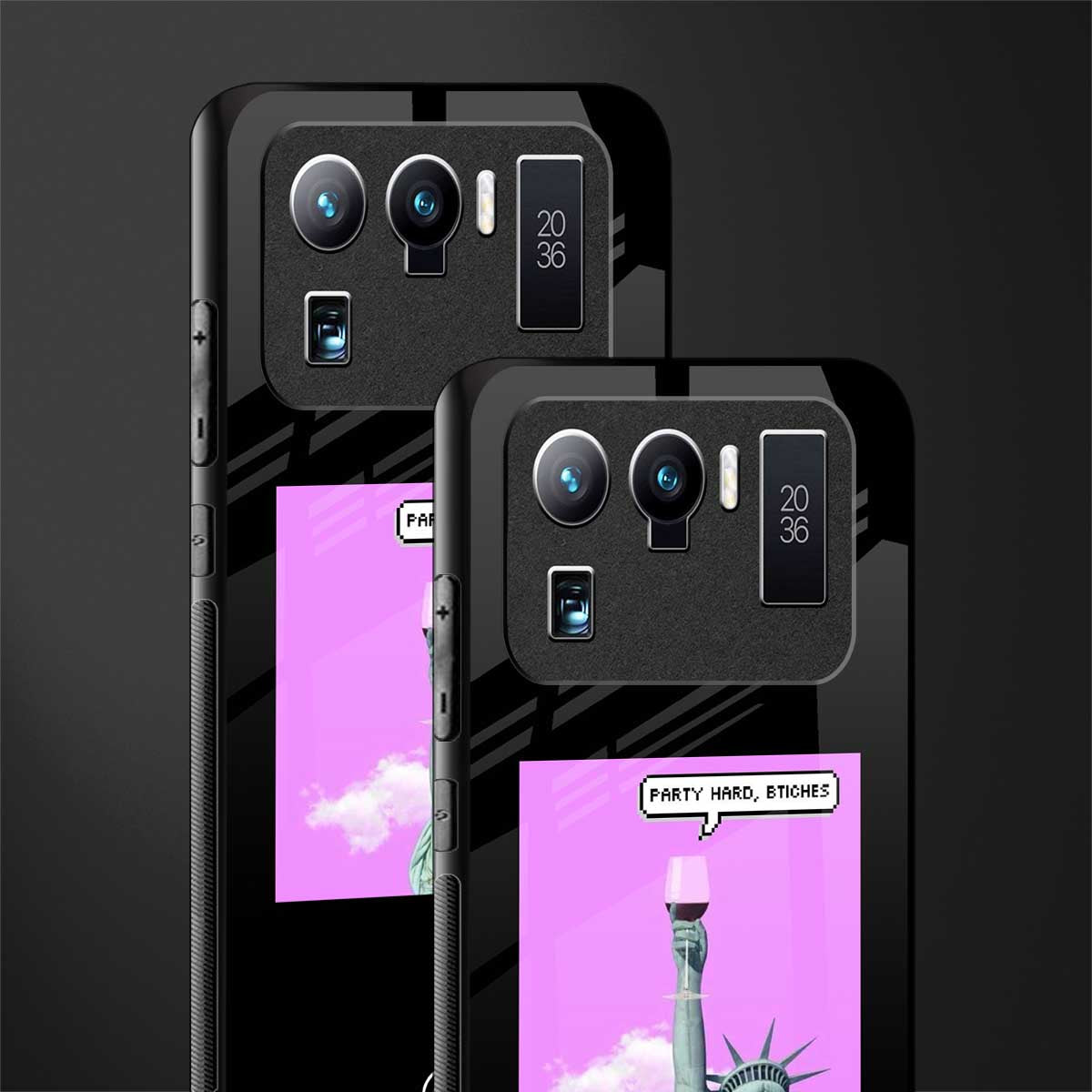 party hard bitches glass case for mi 11 ultra 5g image-2