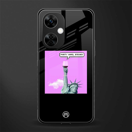 party hard bitches back phone cover | glass case for oneplus nord ce 3 lite