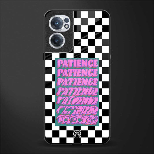 patience checkered glass case for oneplus nord ce 2 5g image