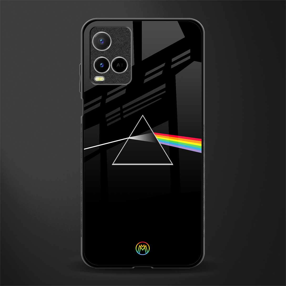 pink floyd glass case for vivo y33s vivo y33t image