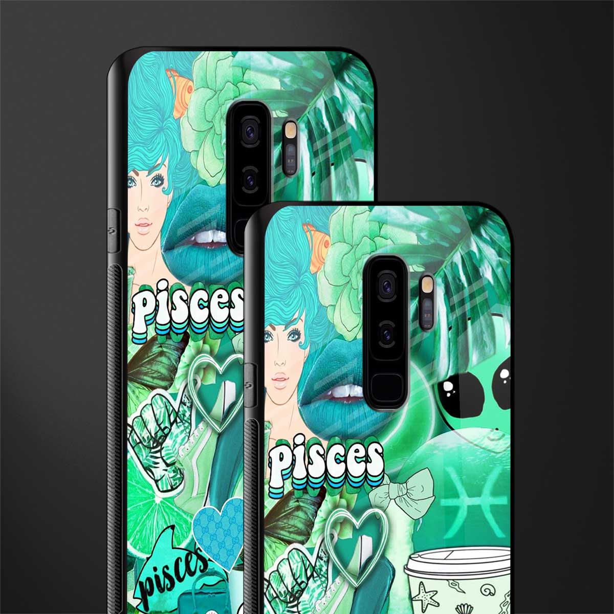 pisces aesthetic collage glass case for samsung galaxy s9 plus image-2