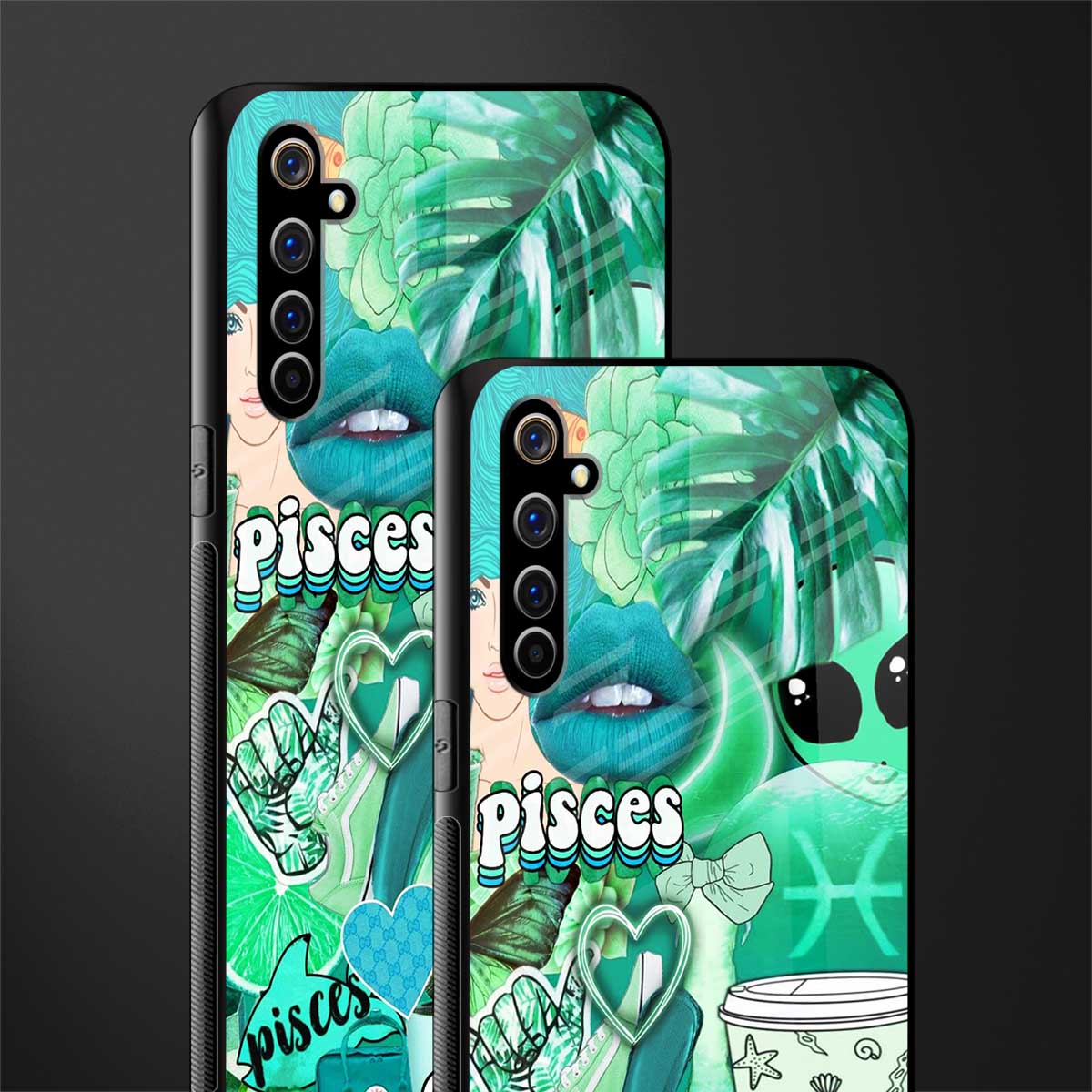 pisces aesthetic collage glass case for realme x50 pro image-2