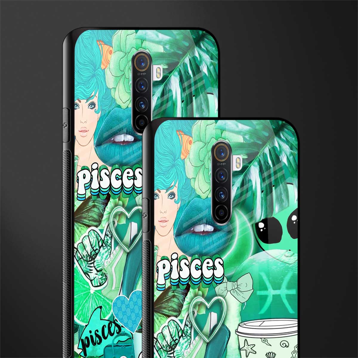 pisces aesthetic collage glass case for realme x2 pro image-2