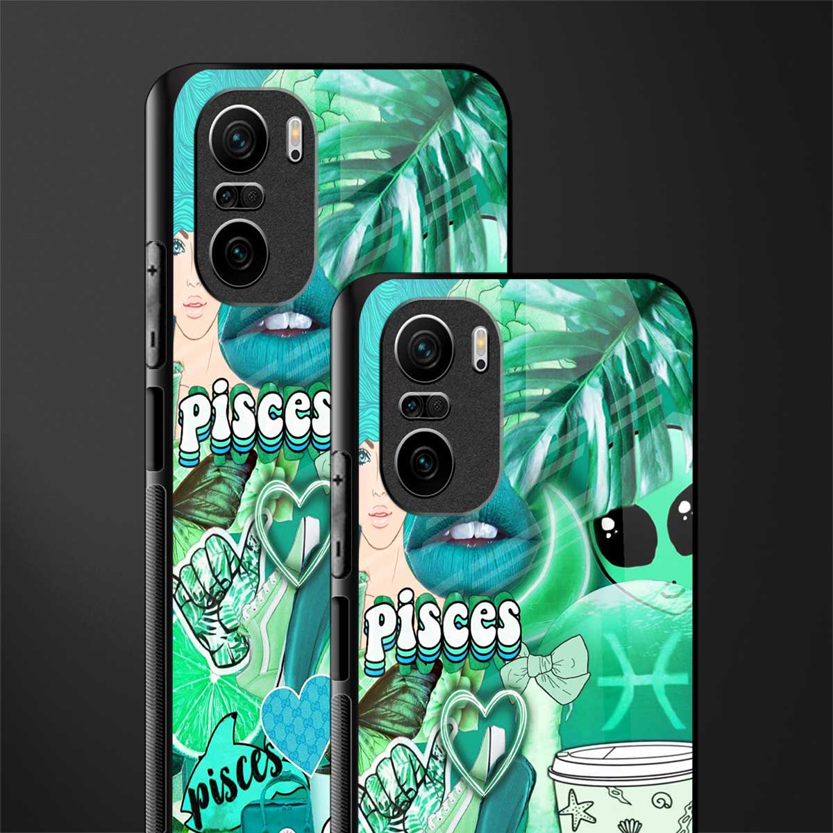 pisces aesthetic collage glass case for mi 11x 5g image-2