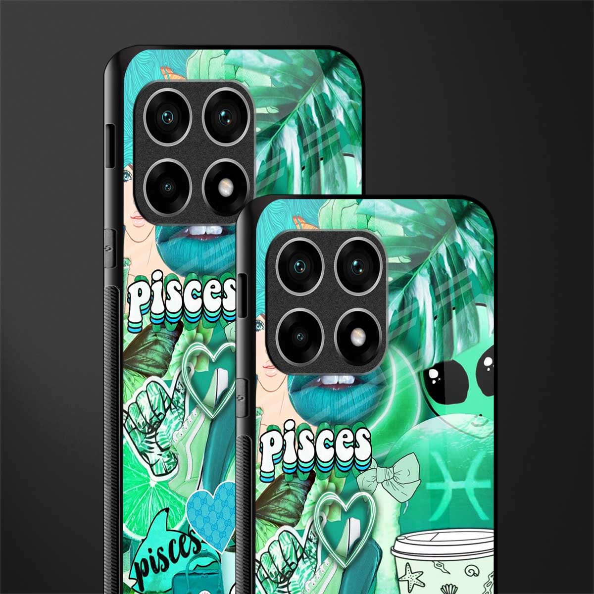 pisces aesthetic collage glass case for oneplus 10 pro 5g image-2