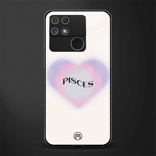 pisces minimalistic back phone cover | glass case for realme narzo 50a