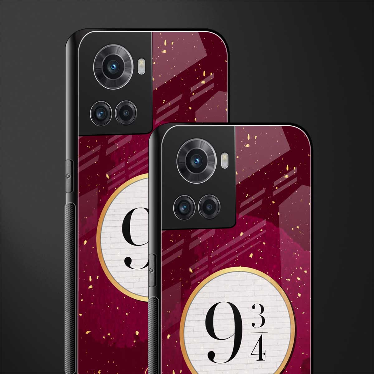 platform nine and three-quarters back phone cover | glass case for oneplus 10r 5g