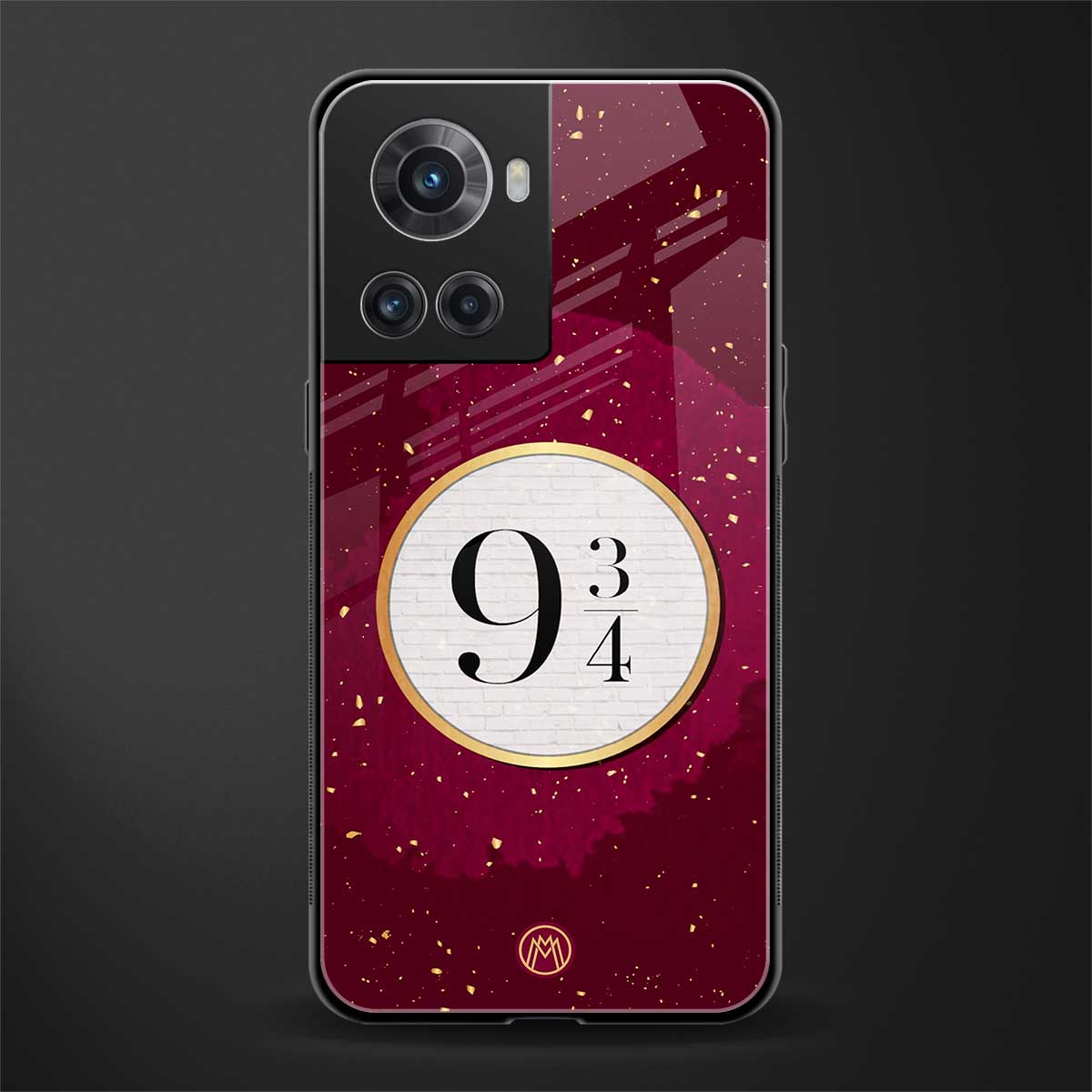 platform nine and three-quarters back phone cover | glass case for oneplus 10r 5g