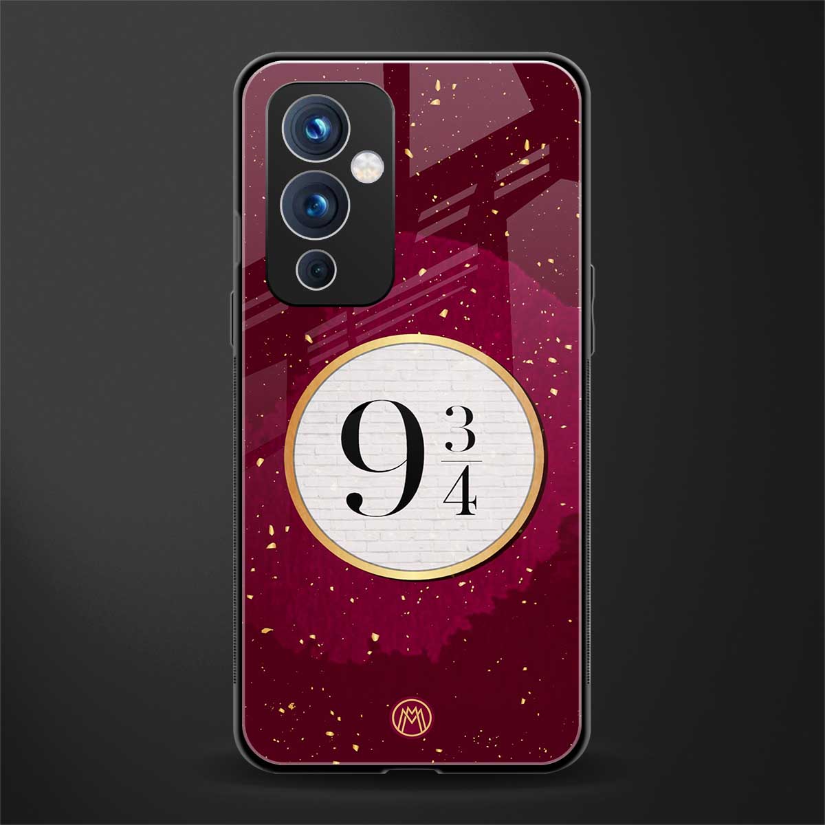 platform nine and three-quarters back phone cover | glass case for oneplus 9