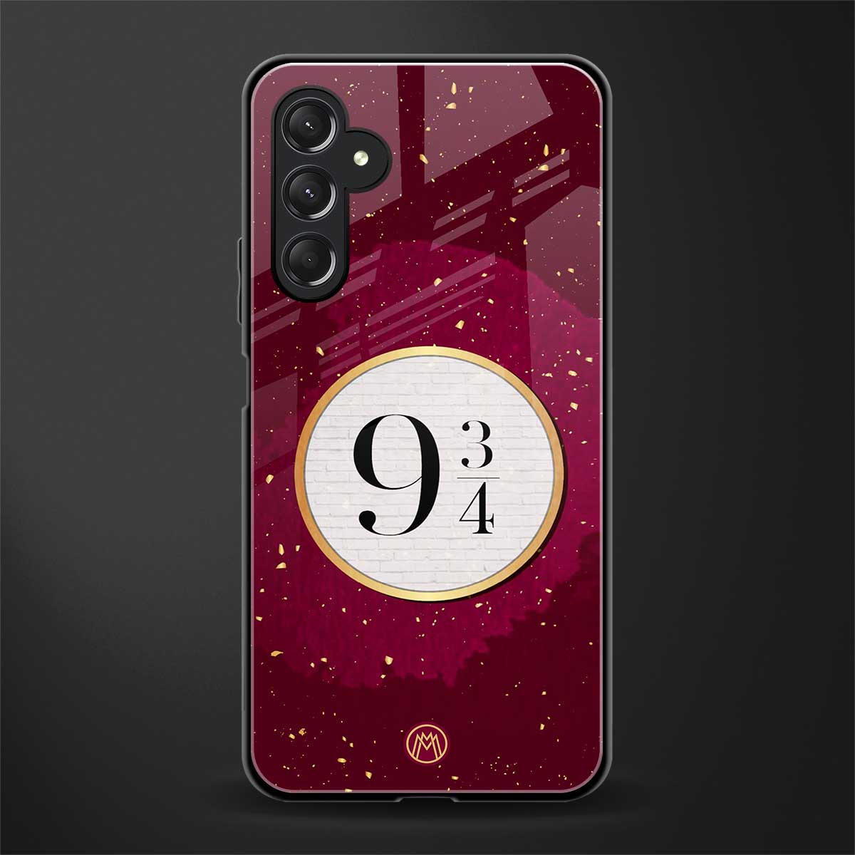 platform nine and three-quarters back phone cover | glass case for samsun galaxy a24 4g