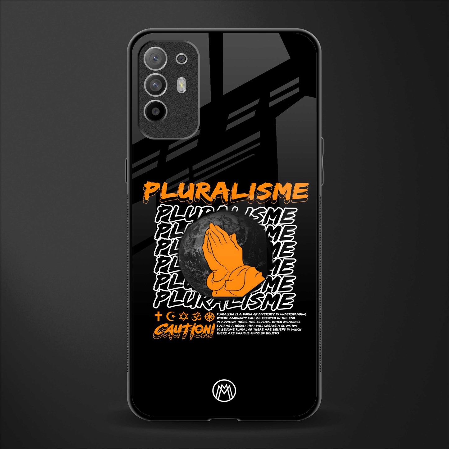 pluralisme glass case for oppo f19 pro plus image