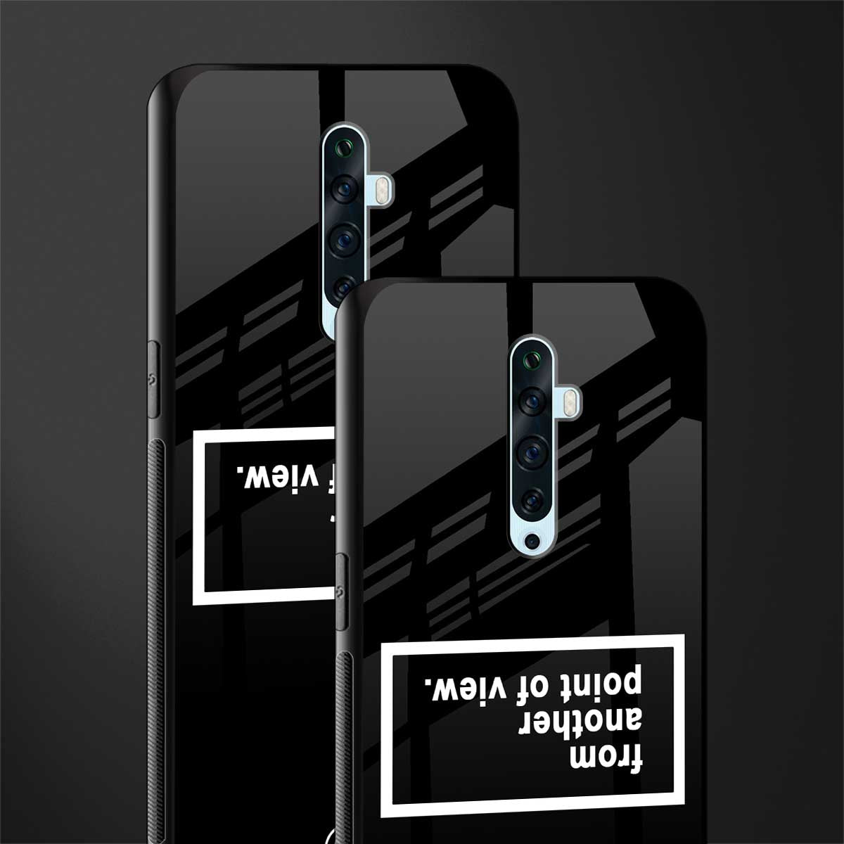 point of view black edition glass case for oppo reno 2z image-2