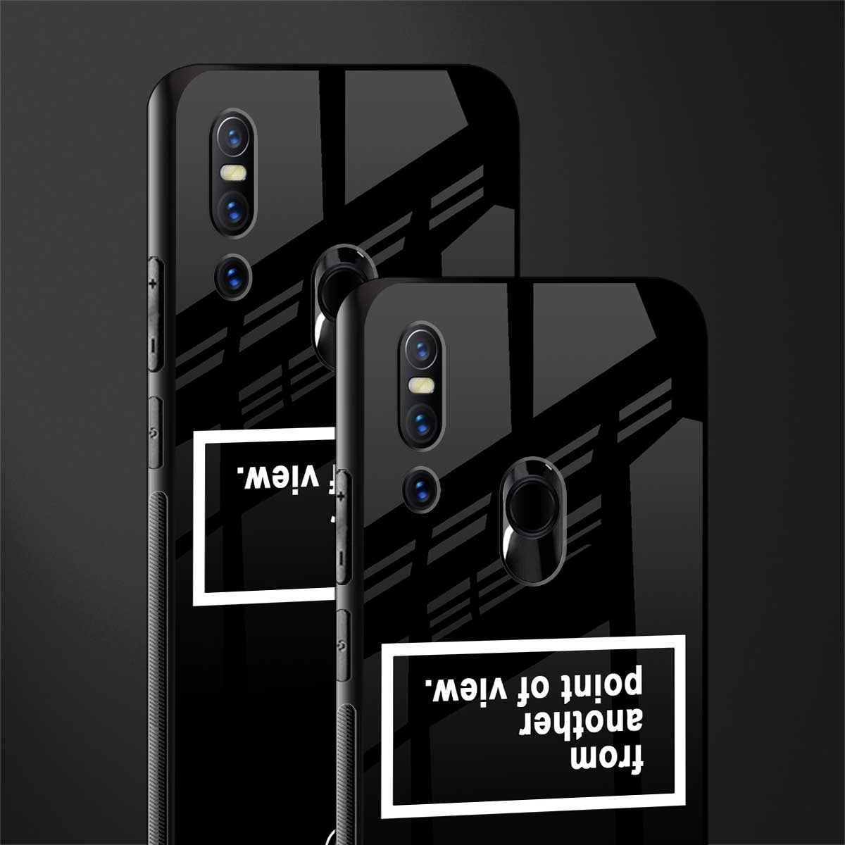 point of view black edition glass case for vivo v15 image-2