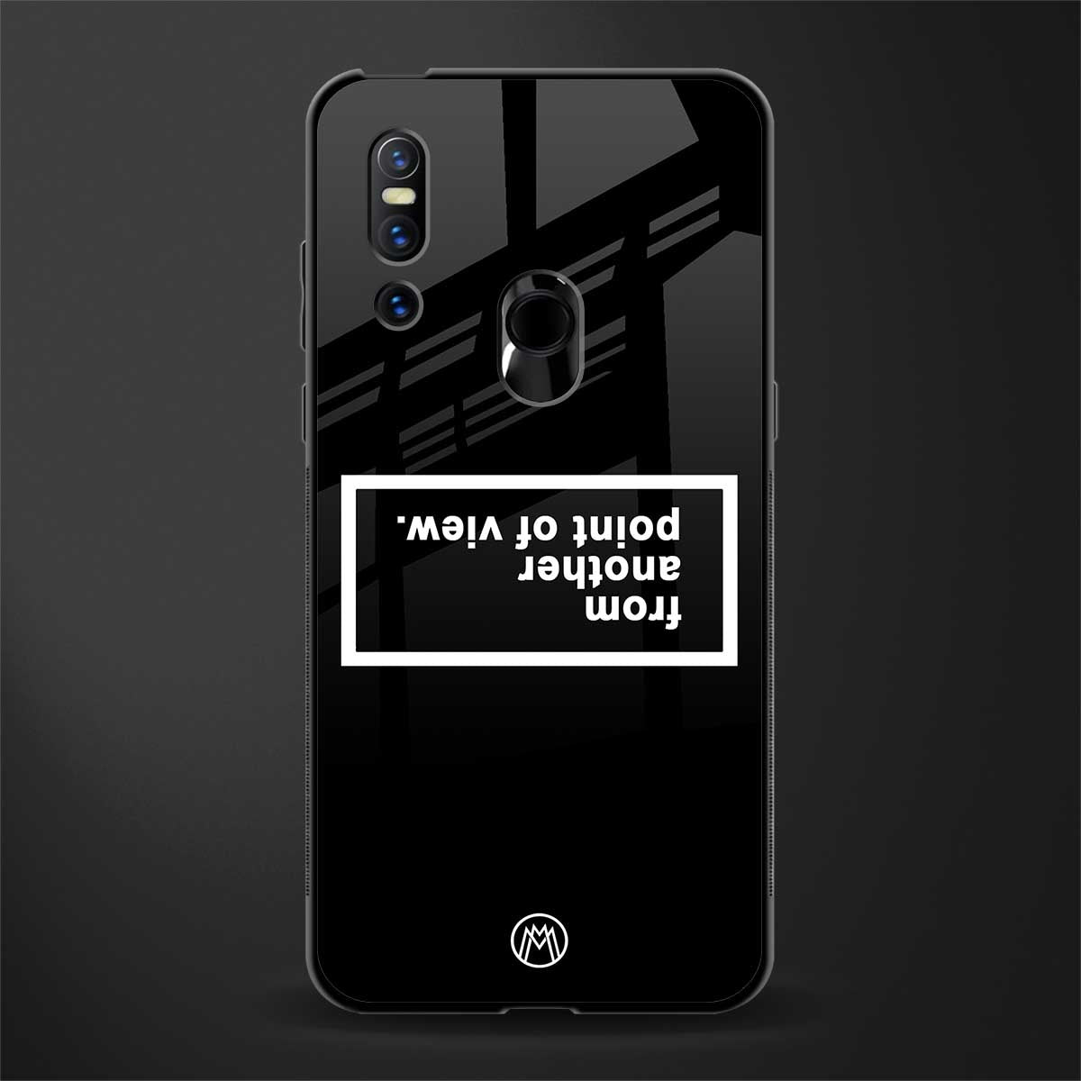 point of view black edition glass case for vivo v15 image