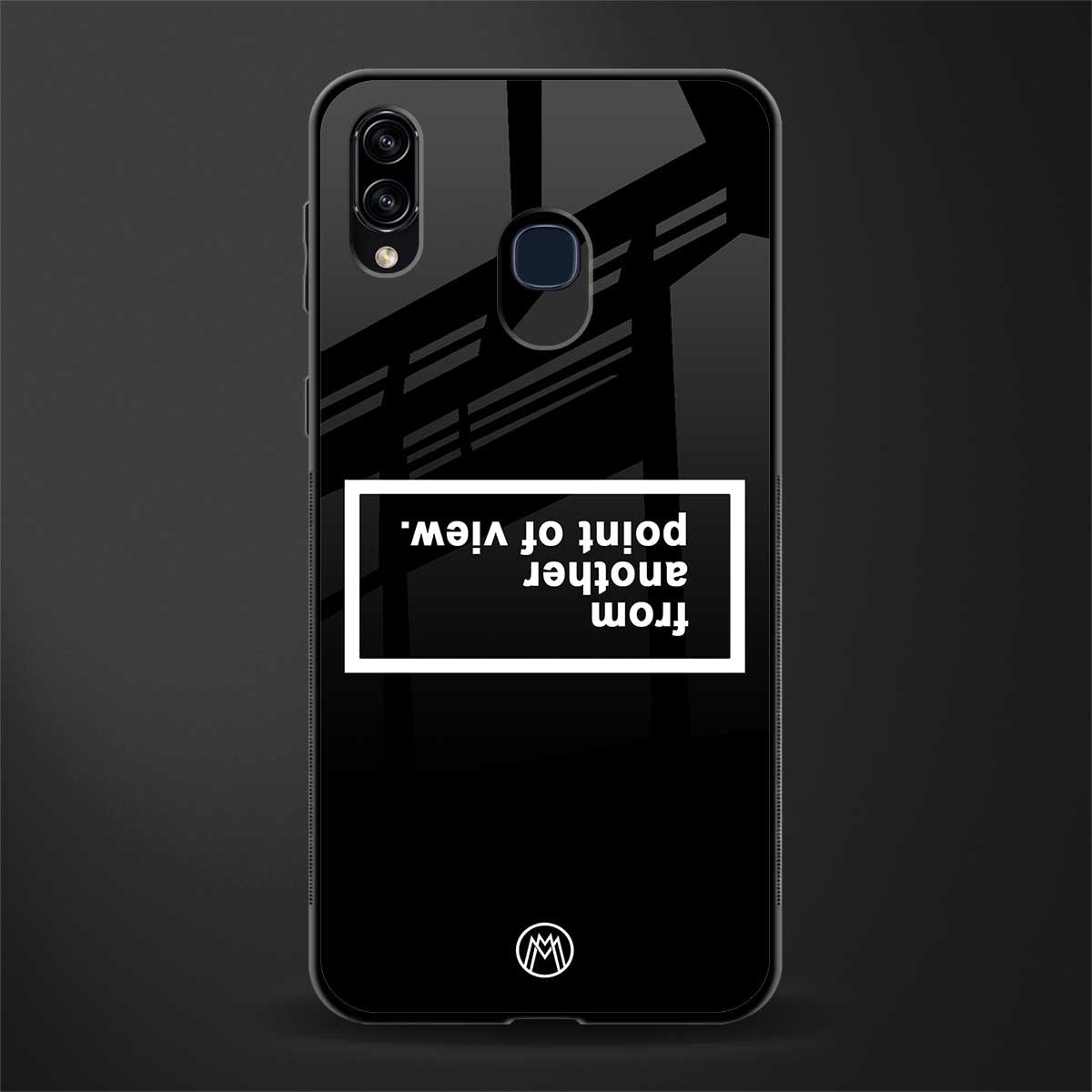 point of view black edition glass case for samsung galaxy a20 image