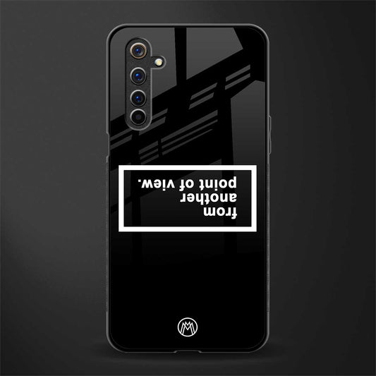 point of view black edition glass case for realme 6 image