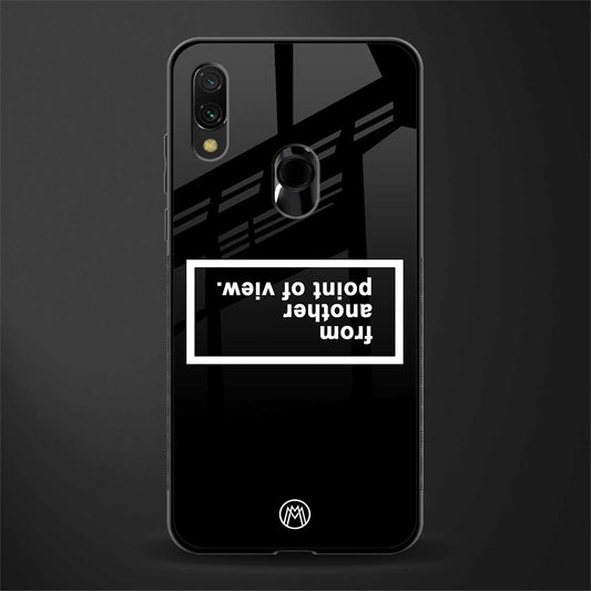 point of view black edition glass case for redmi note 7s image