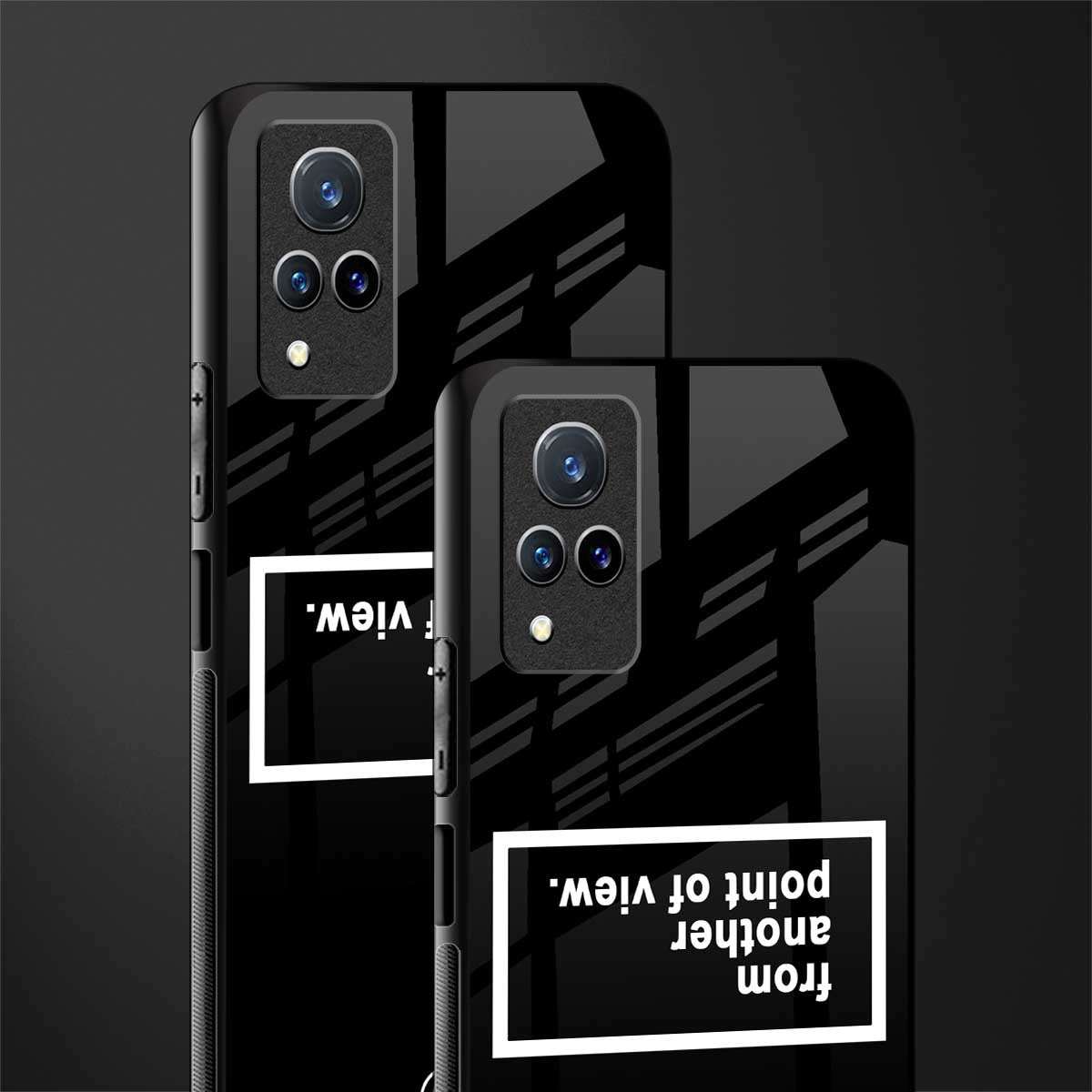 point of view black edition glass case for vivo v21 5g image-2