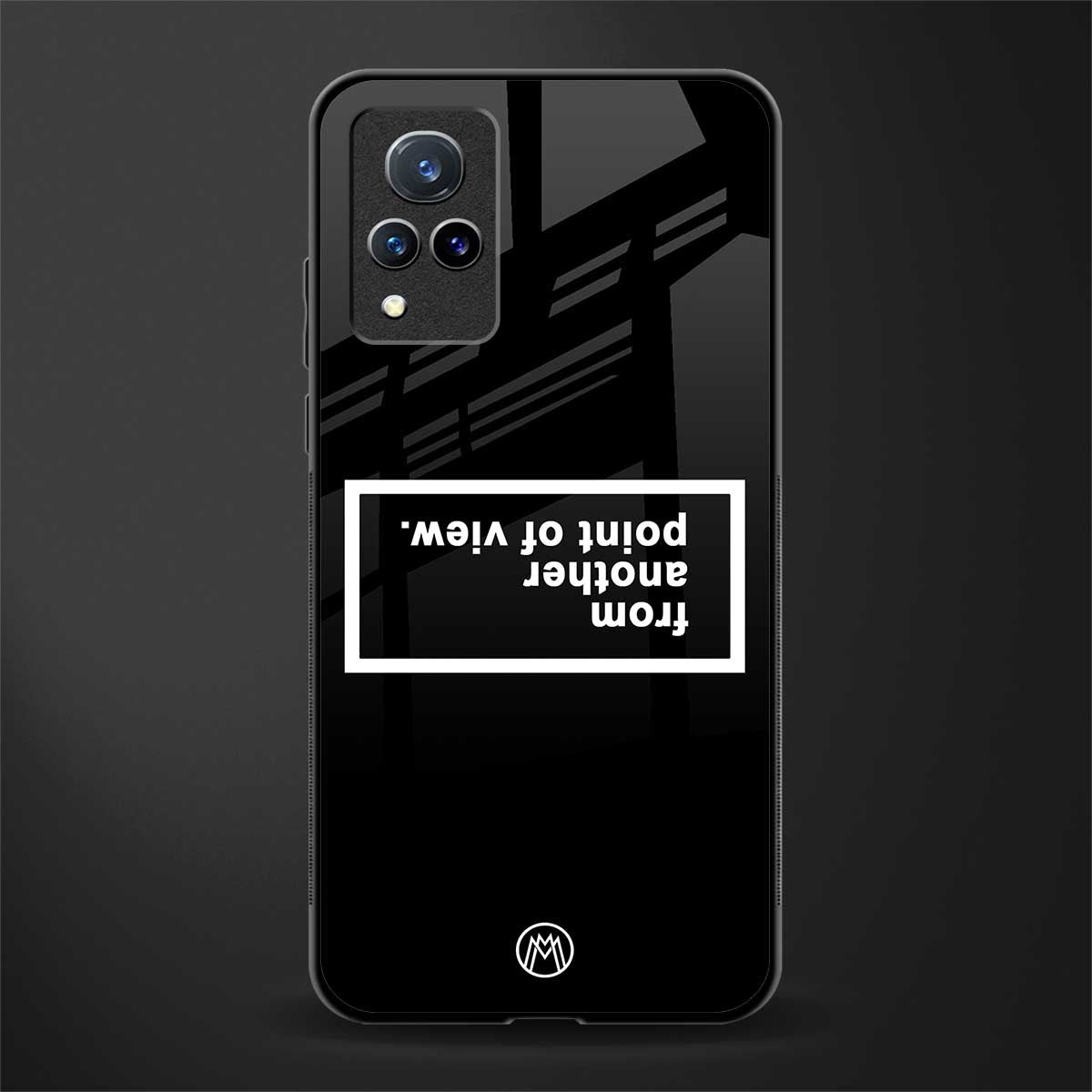 point of view black edition glass case for vivo v21 5g image