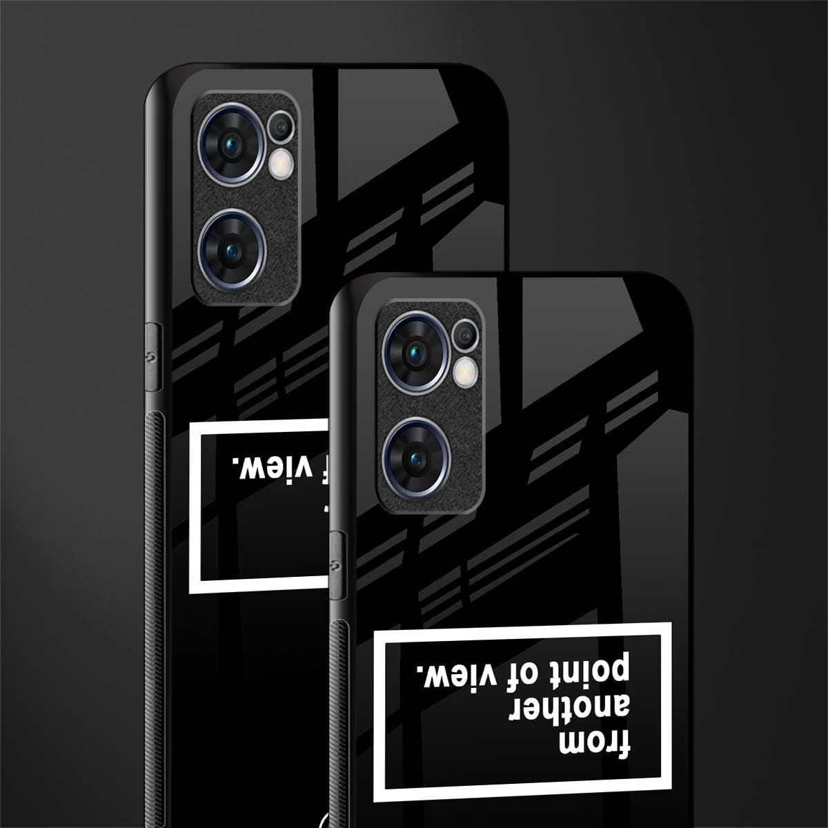 point of view black edition glass case for oppo reno7 5g image-2