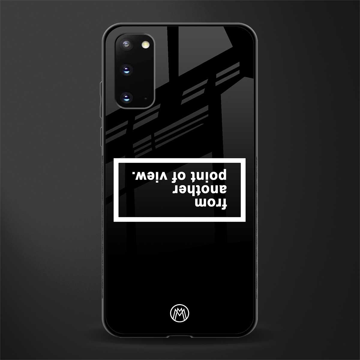 point of view black edition glass case for samsung galaxy s20 image
