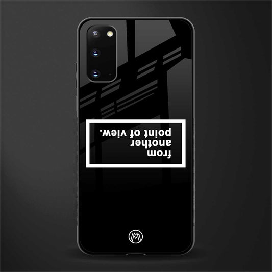 point of view black edition glass case for samsung galaxy s20 image