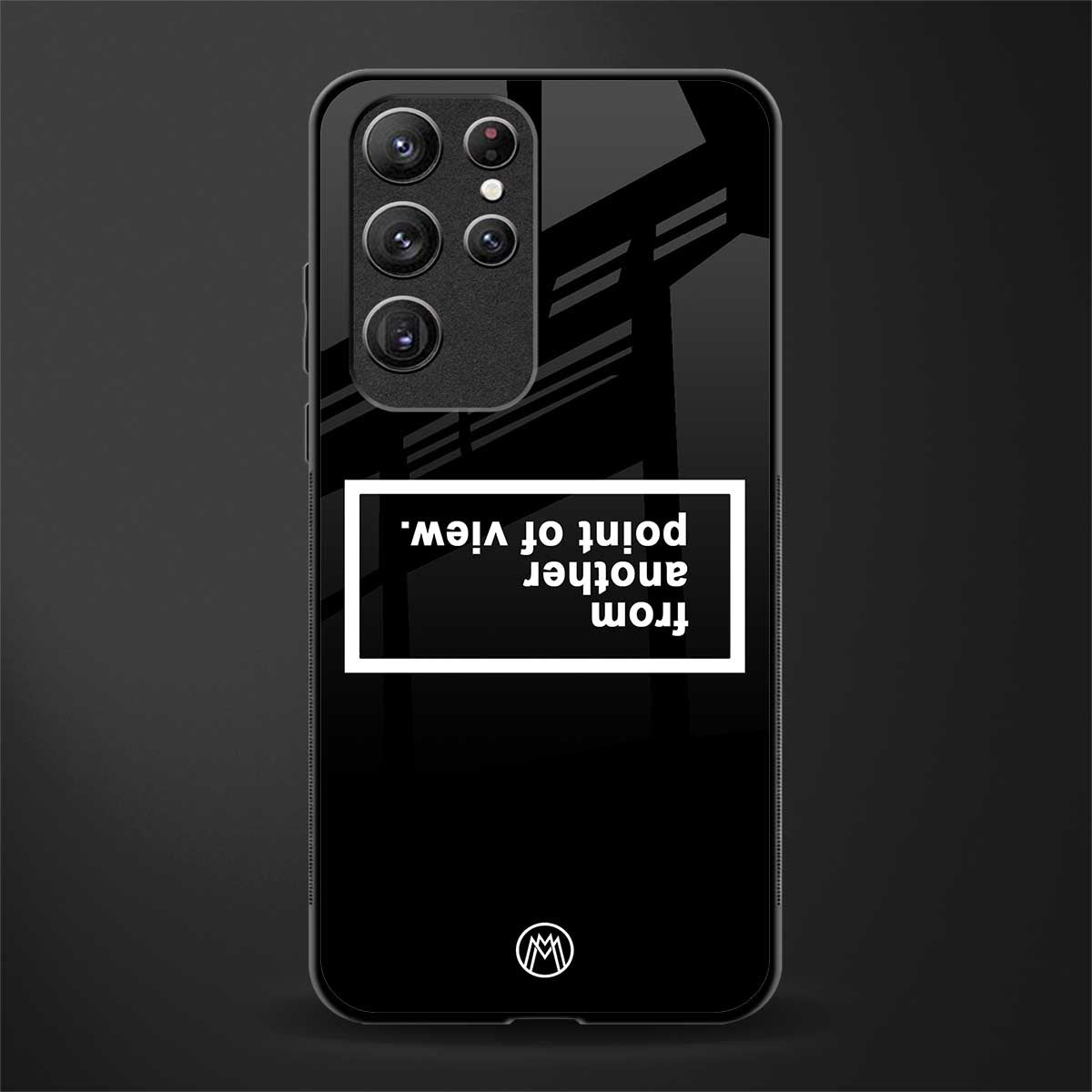 point of view black edition glass case for samsung galaxy s21 ultra image